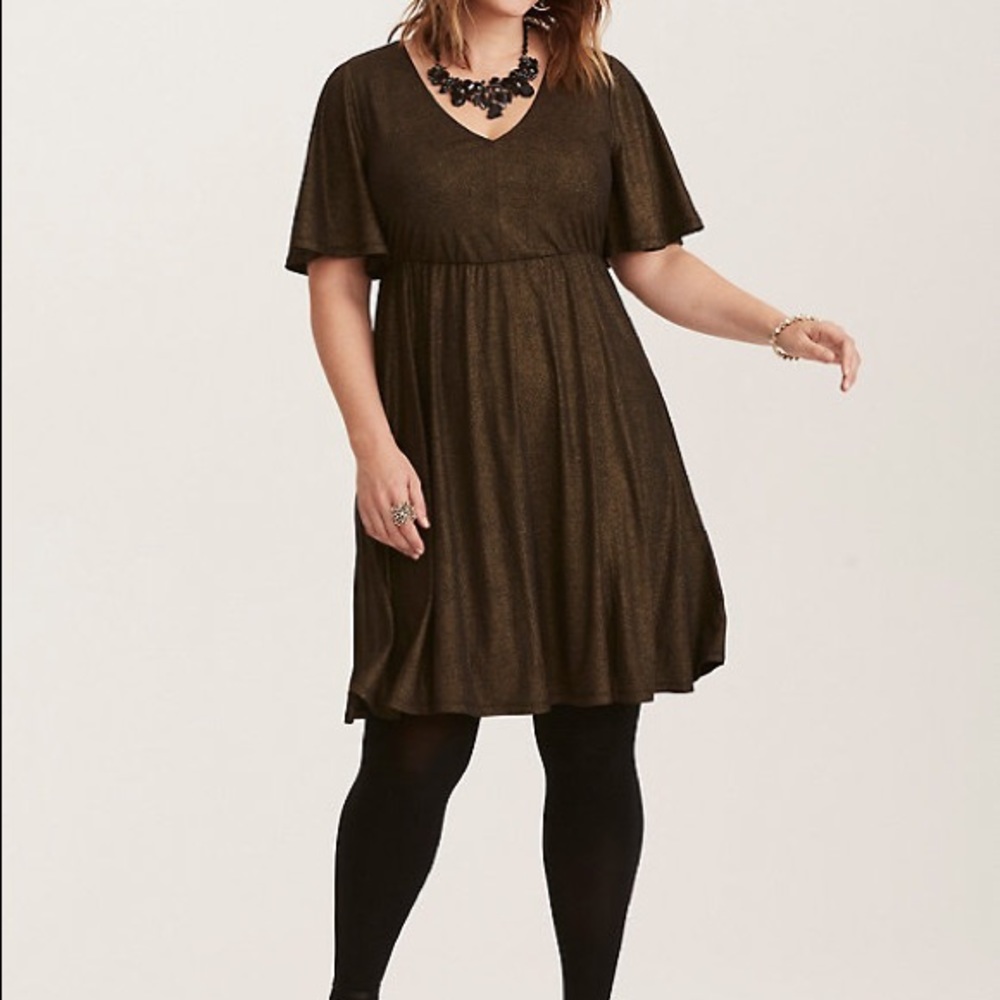 Torrid. NWT. V Neck. Skater Dress. Size 2.